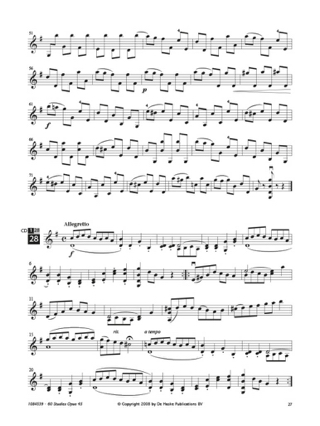 60 Etudes Op 45 2 CD - Franz Wohlfahrt - Partition - Violon